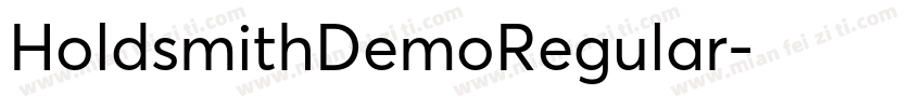 HoldsmithDemoRegular字体转换