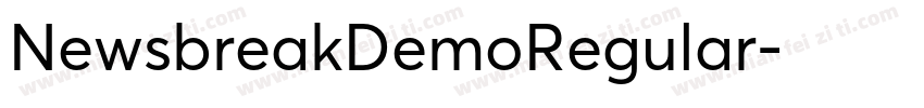 NewsbreakDemoRegular字体转换
