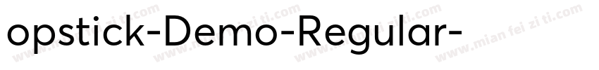 opstick-Demo-Regular字体转换