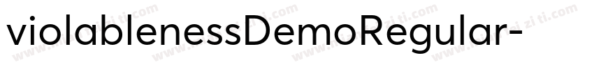 violablenessDemoRegular字体转换