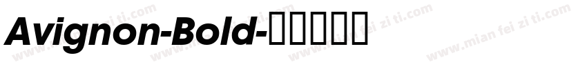 Avignon-Bold字体转换