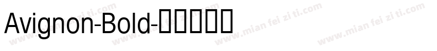 Avignon-Bold字体转换