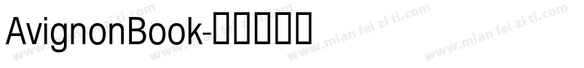 AvignonBook字体转换