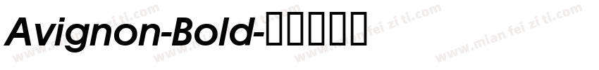 Avignon-Bold字体转换