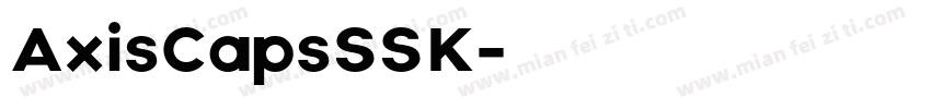 AxisCapsSSK字体转换