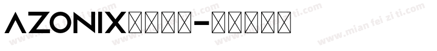 Azonix英文字体字体转换