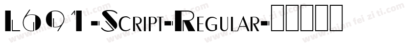 L691-Script-Regular字体转换