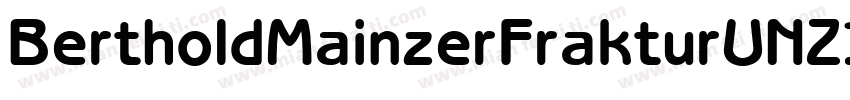 BertholdMainzerFrakturUNZ1A字体转换