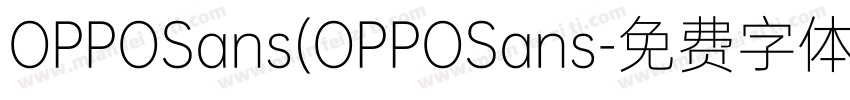 OPPOSans(OPPOSans字体转换