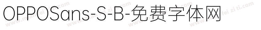 OPPOSans-S-B字体转换