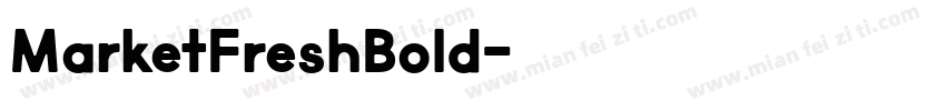 MarketFreshBold字体转换
