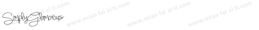 SimplyGlamorous字体转换
