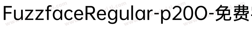 FuzzfaceRegular-p20O字体转换