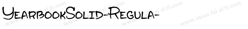YearbookSolid-Regula字体转换
