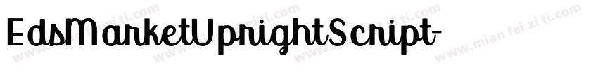 EdsMarketUprightScript字体转换