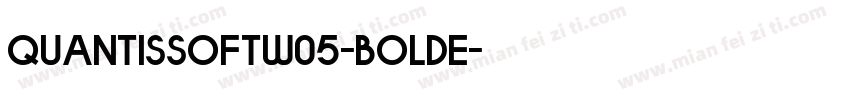 QuantisSoftW05-BoldE字体转换