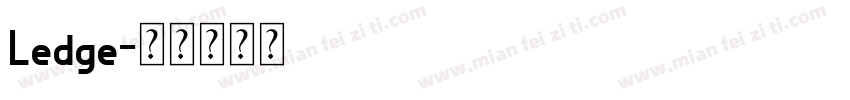 Ledge字体转换