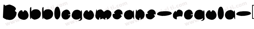 Bubblegumsans-regula字体转换