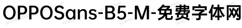 OPPOSans-B5-M字体转换