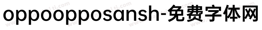 oppoopposansh字体转换
