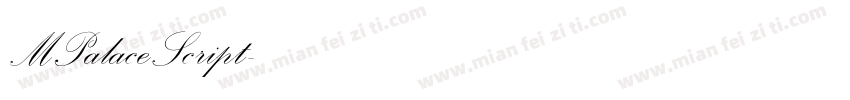 MPalaceScript字体转换