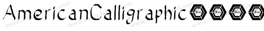 AmericanCalligraphic字体转换