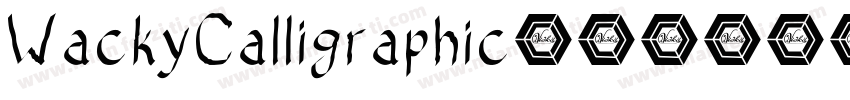 WackyCalligraphic字体转换