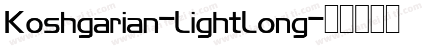 Koshgarian-LightLong字体转换