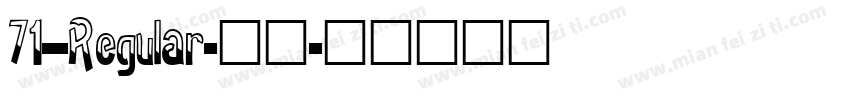 71--Regular-常规字体转换