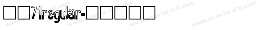 字魂71regular字体转换