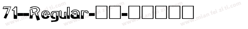 71--Regular-常规字体转换
