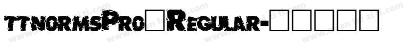 ttnormsPro一Regular字体转换