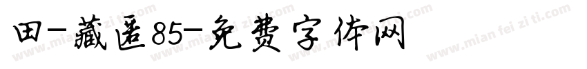 田-藏匿85字体转换