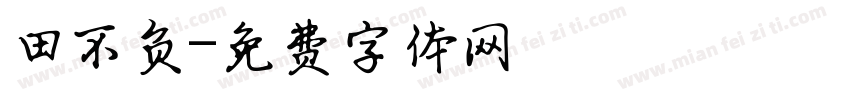 田不负字体转换