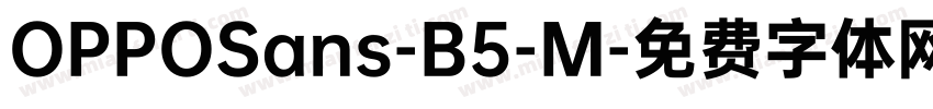 OPPOSans-B5-M字体转换