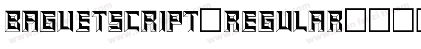 BaguetScript-Regular字体转换