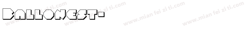Ballonest字体转换