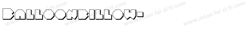 Balloonbillow字体转换