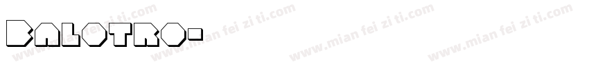 Balotro字体转换