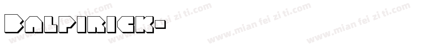 Balpirick字体转换