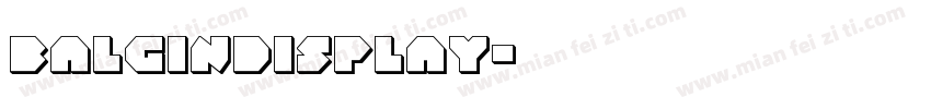 balgindisplay字体转换