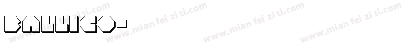 ballico字体转换