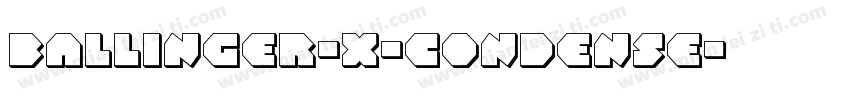 ballinger-x-condense字体转换
