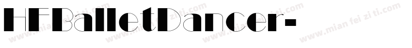 HFBalletDancer字体转换