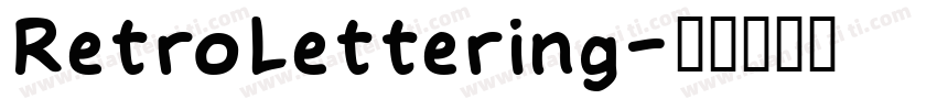 RetroLettering字体转换