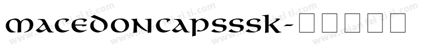 MacedonCapsSSK字体转换