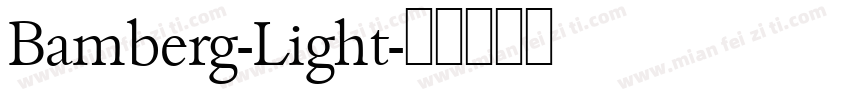 Bamberg-Light字体转换