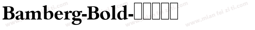 Bamberg-Bold字体转换