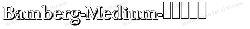 Bamberg-Medium字体转换