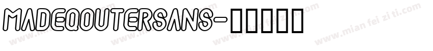 MADEQOutersans字体转换